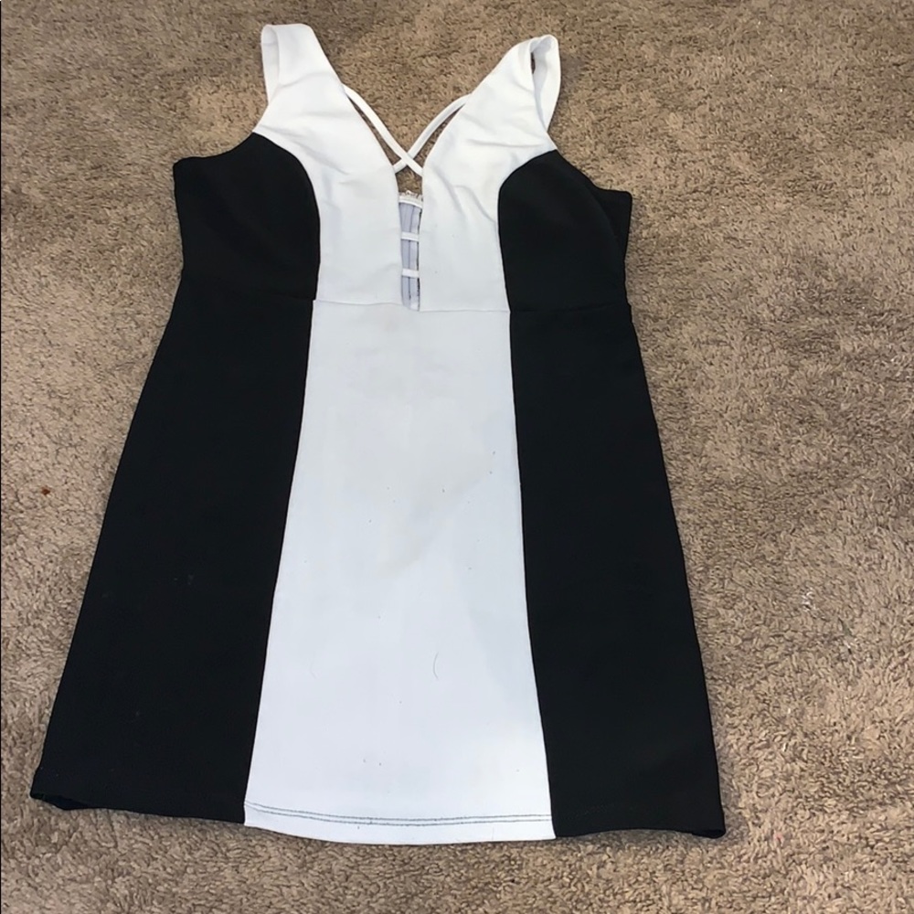 Black and white dress